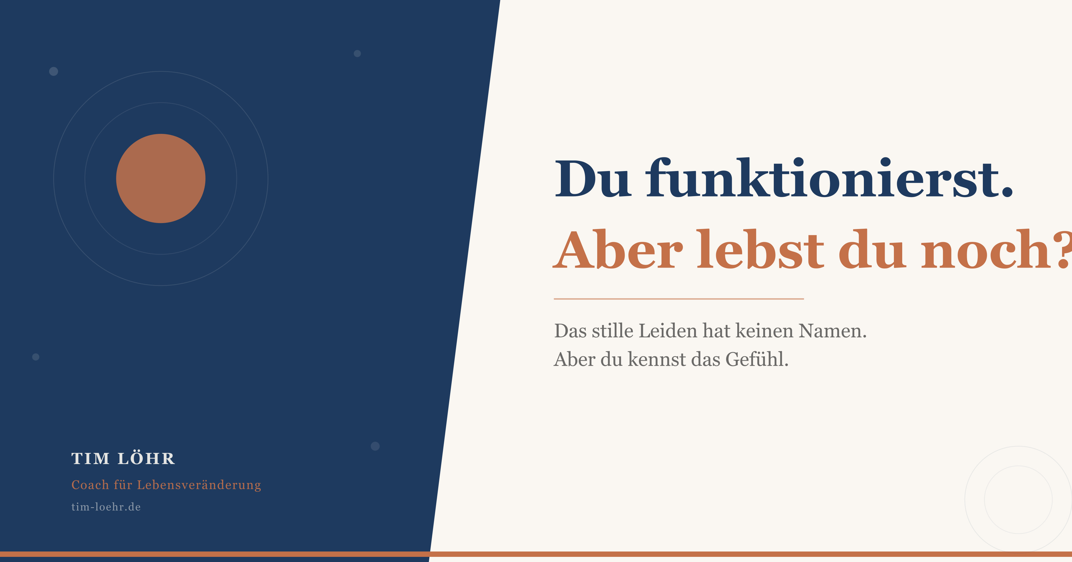 Du funktionierst. Aber lebst du noch?